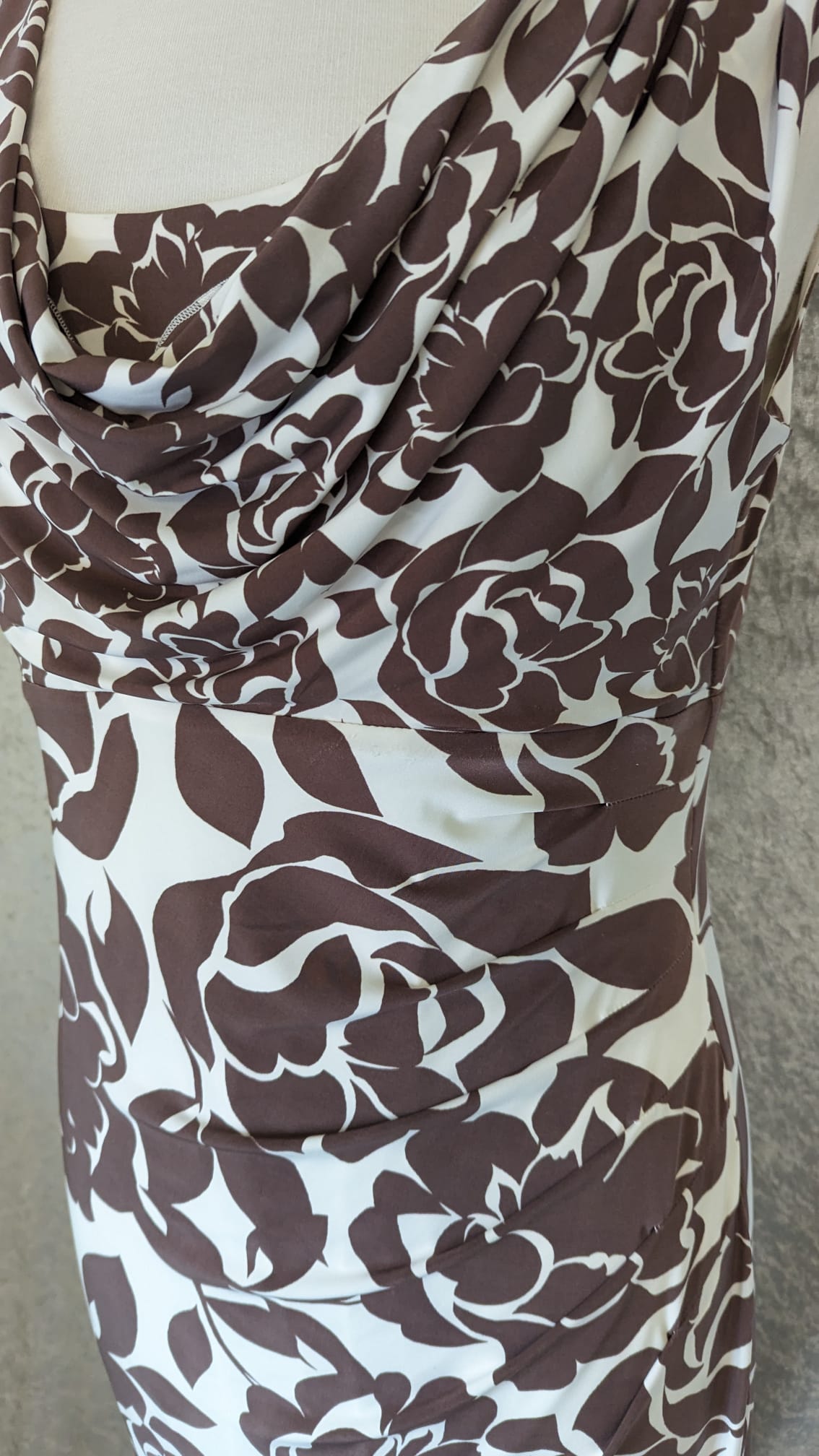 Phase Eight - Taupe and Ivory - Dress - Size 16
