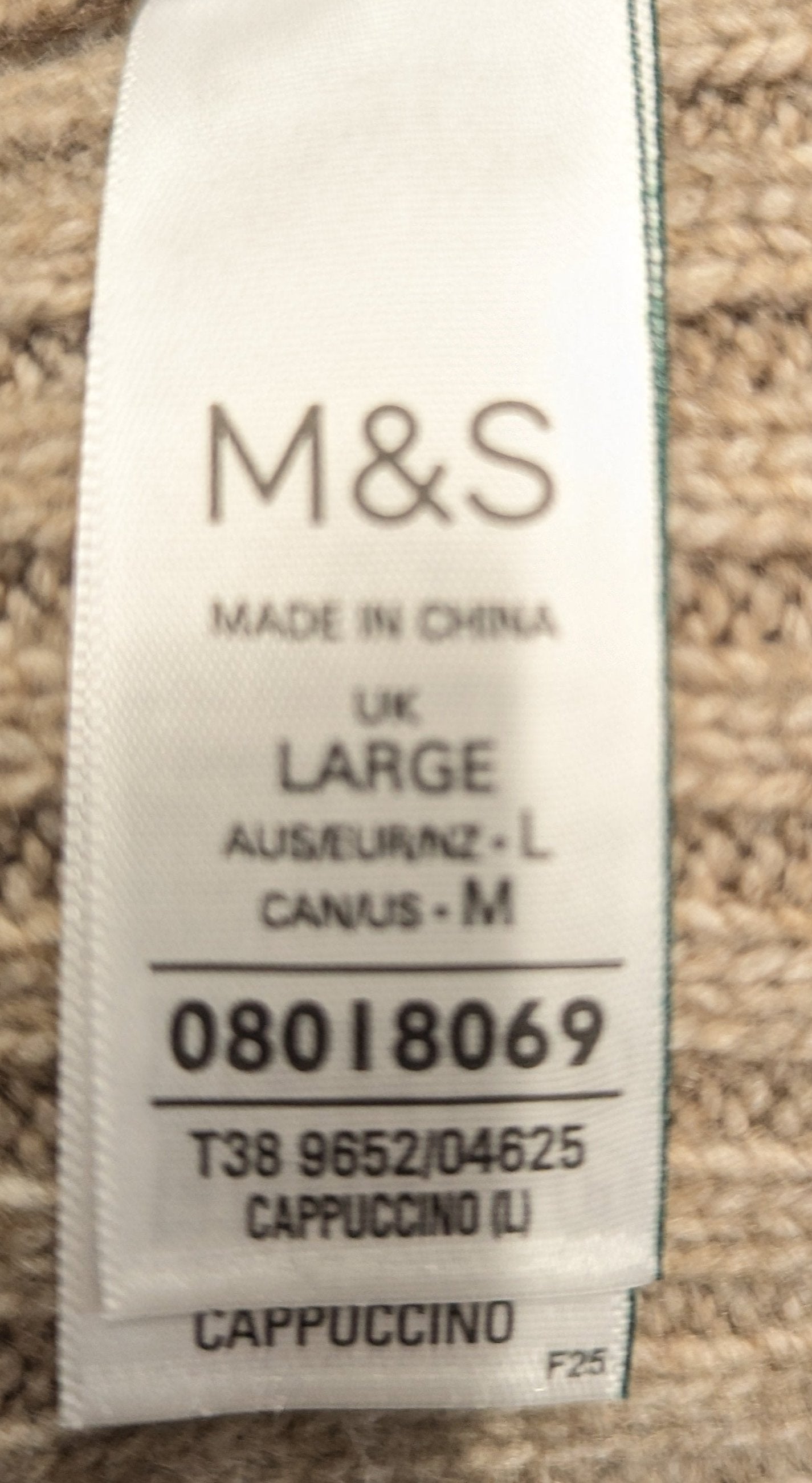 Marks and Spencer Jumper - Size Large - Beige