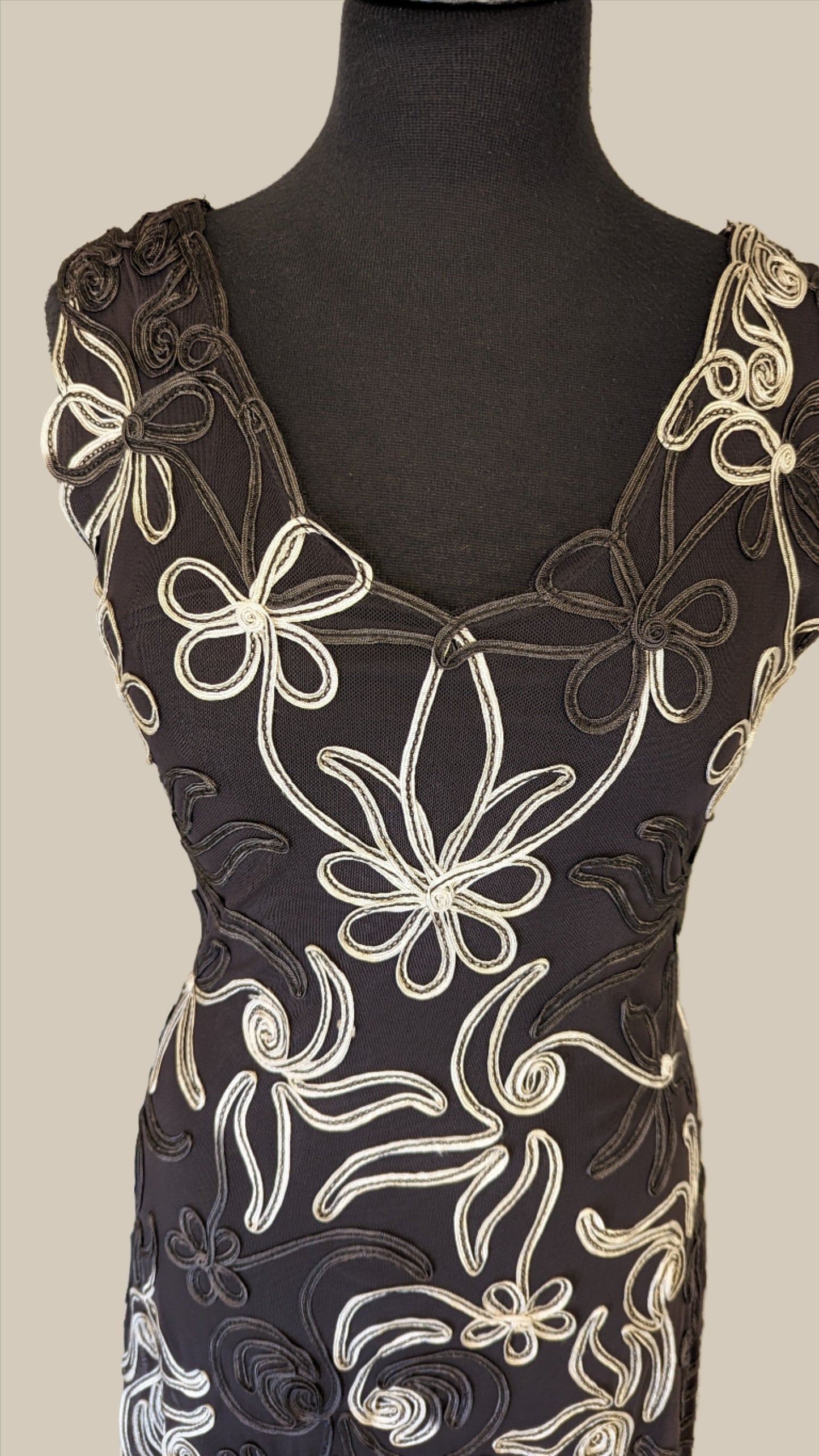 Phase Eight Dress - Size 16 - Brown