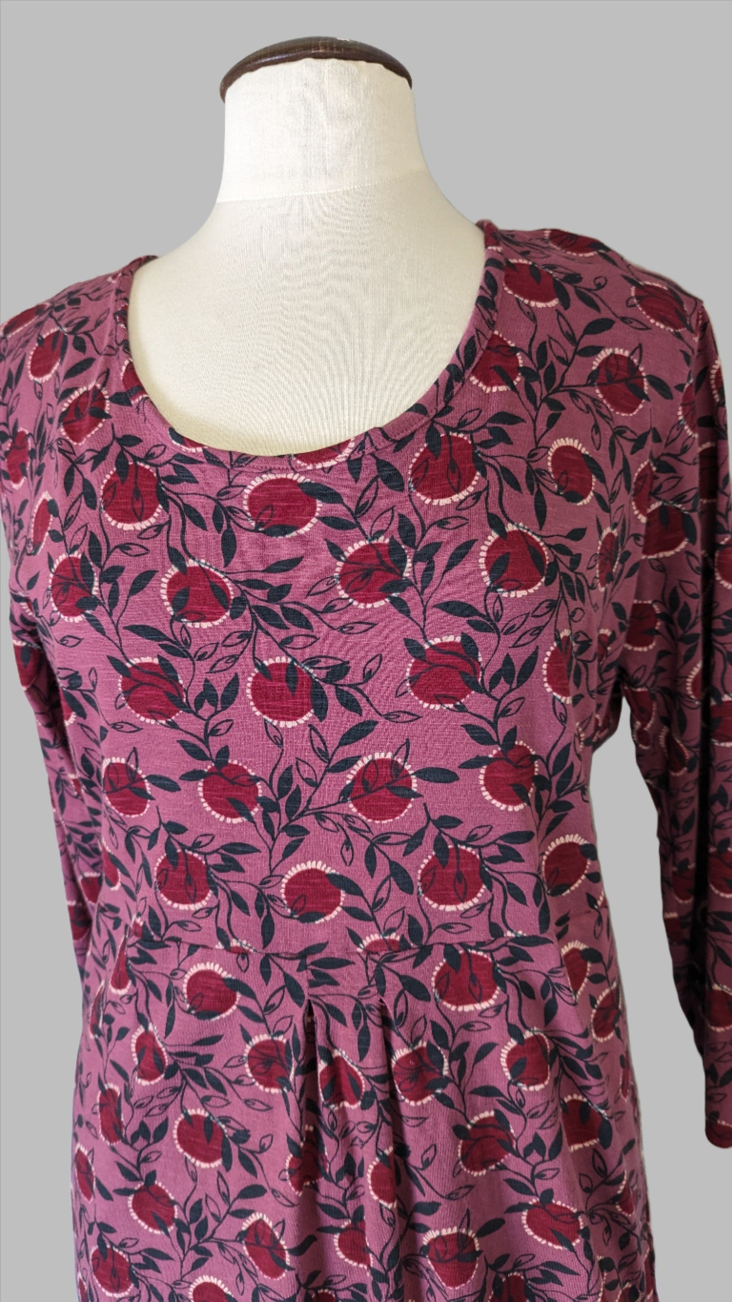 Weird Fish Dress - Size 16 - Maroon