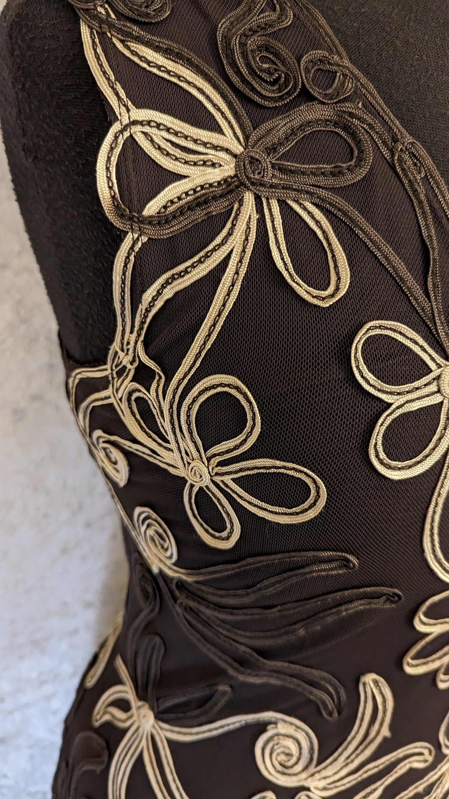 Phase Eight Dress - Size 16 - Brown