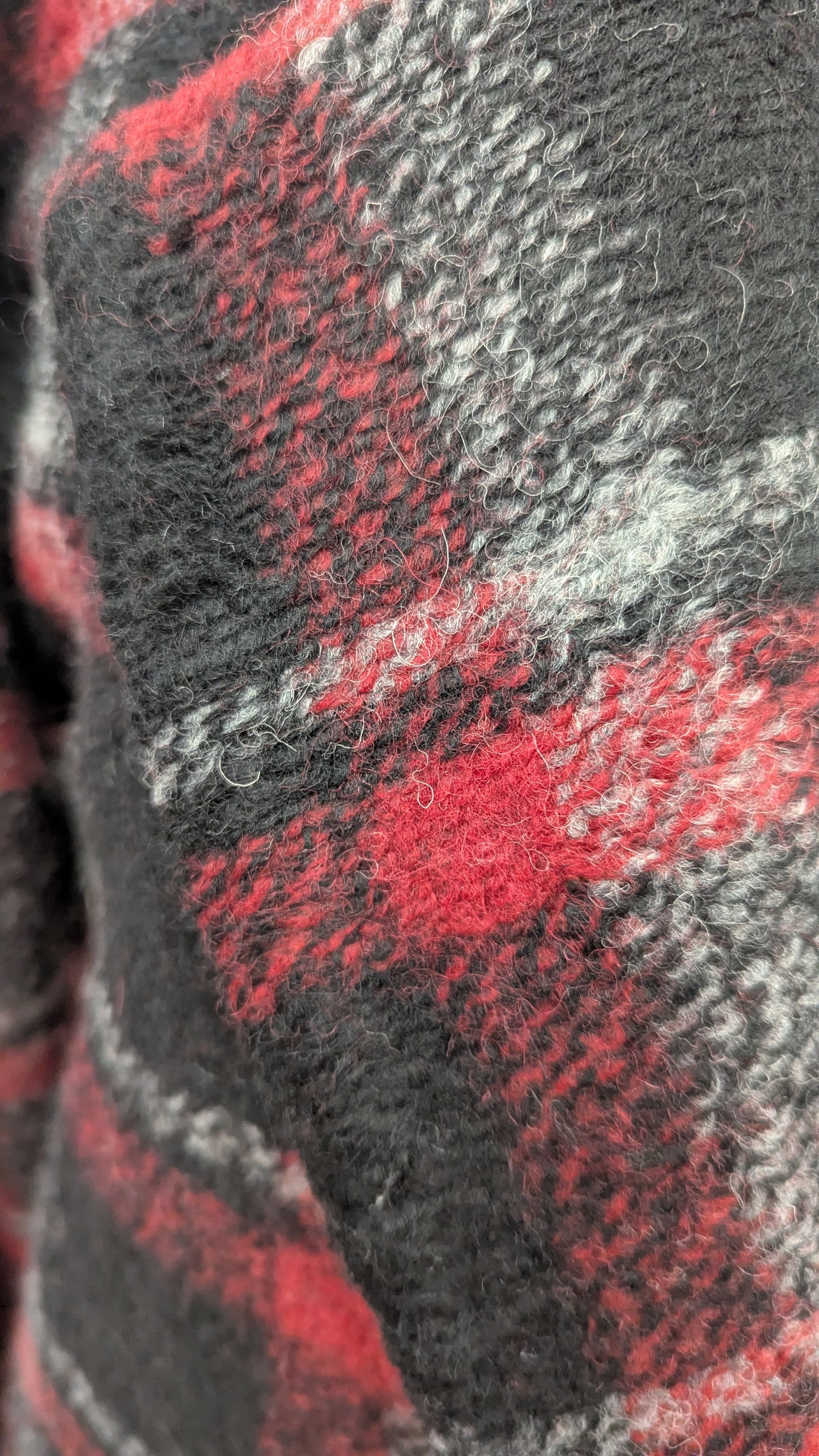 BNWT Forever New Wool Blend Coat - Size 8 - Black and Red