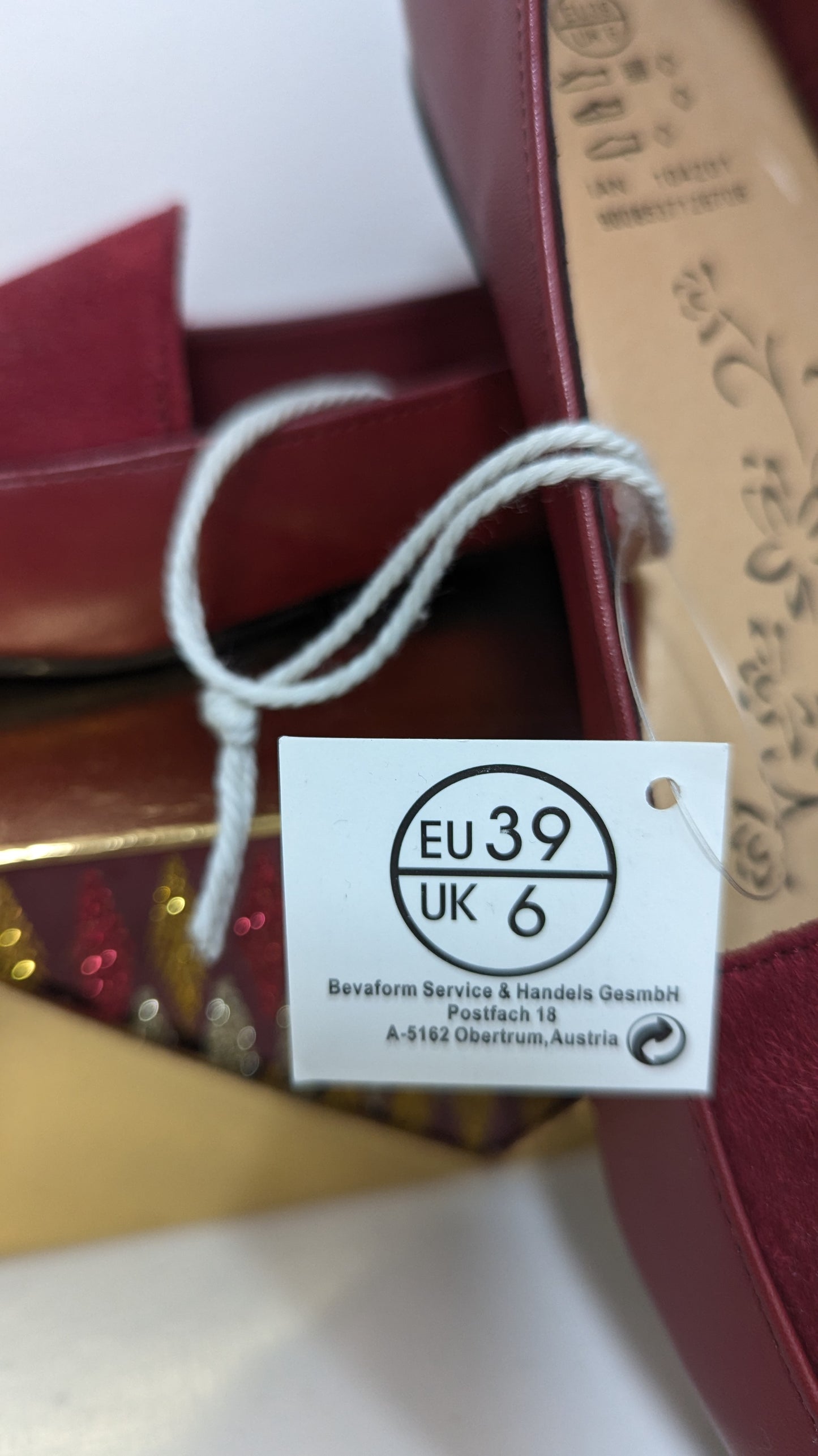 BNWT Suede Pump Shoes - Size 6 - Red