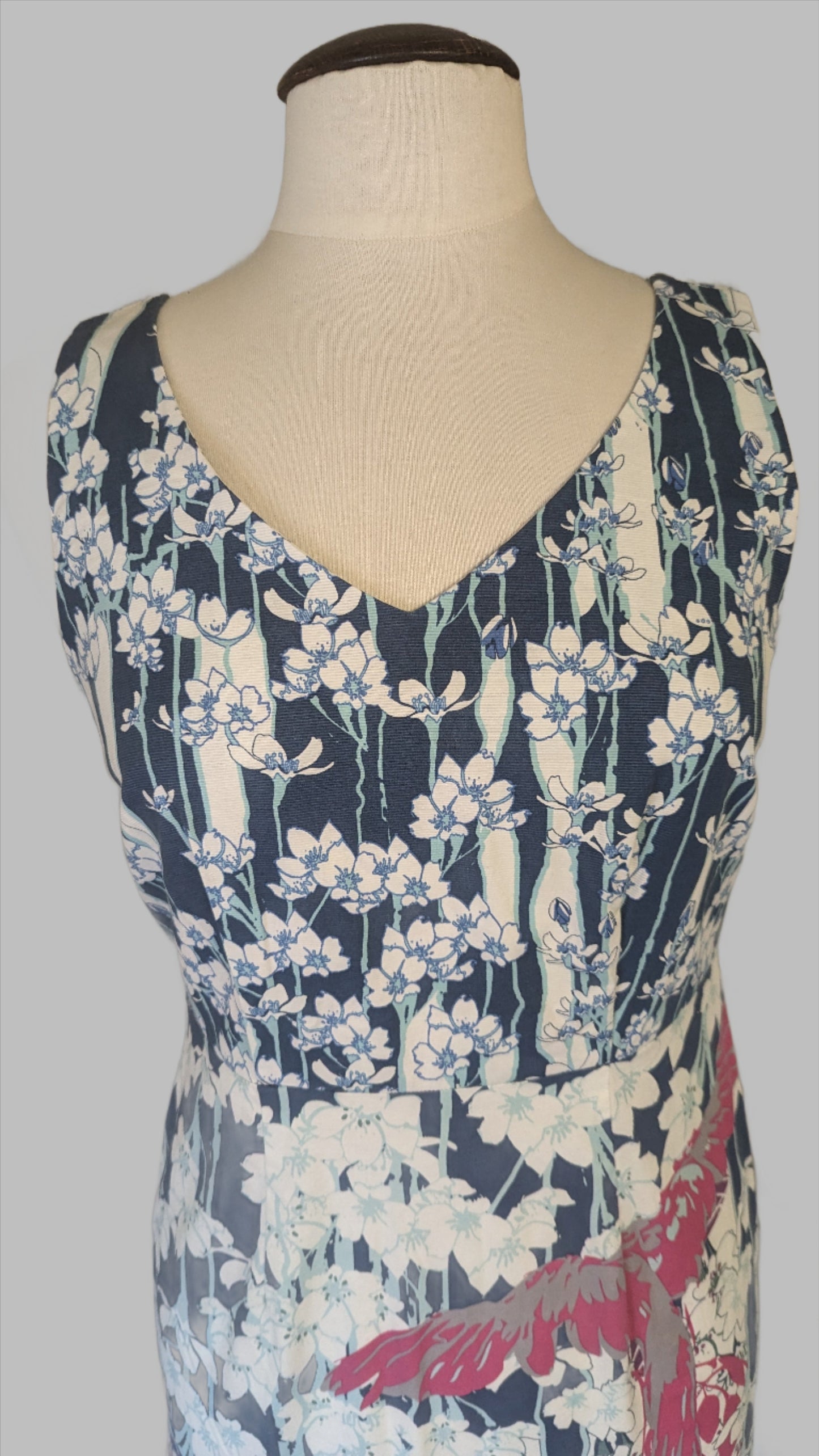 White Stuff Dress - Blue and White - Size 10