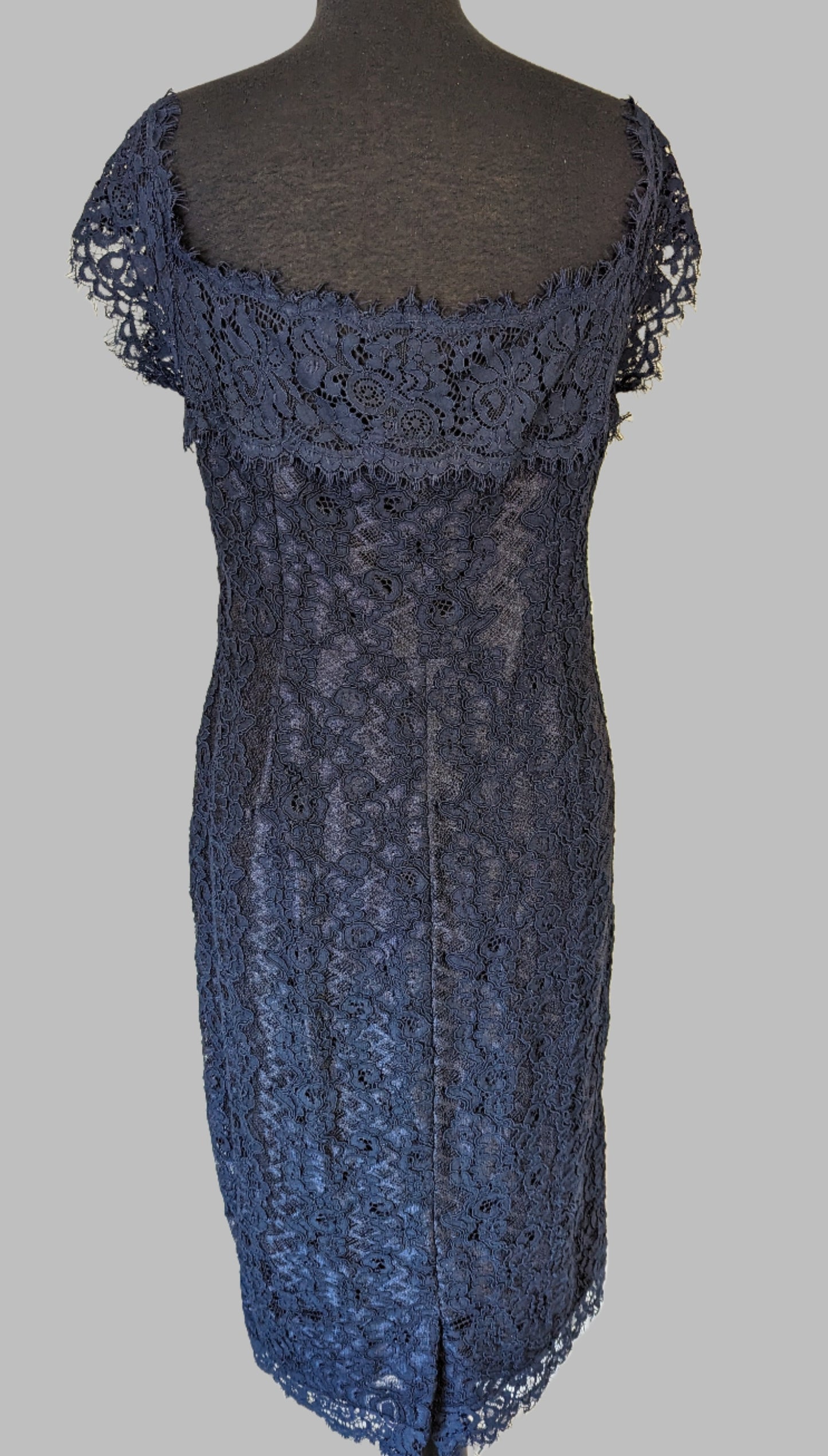 Monsoon Dress - Size 18 - Navy Blue