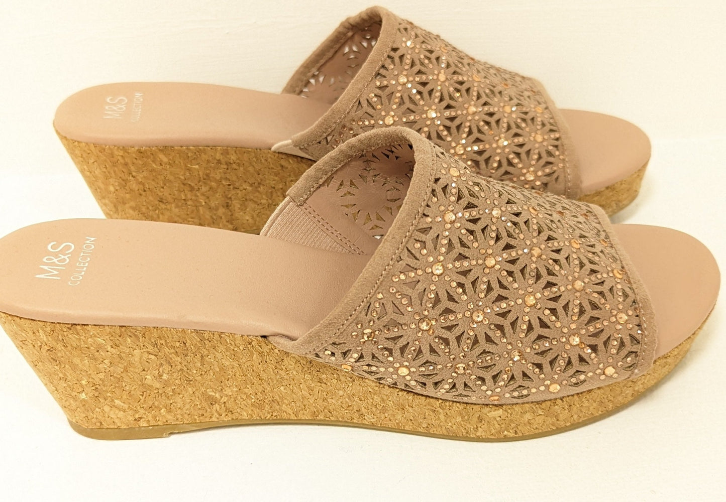 Marks and Spencer - Slip on Sandal - Nude Pink - Size 6 - £10