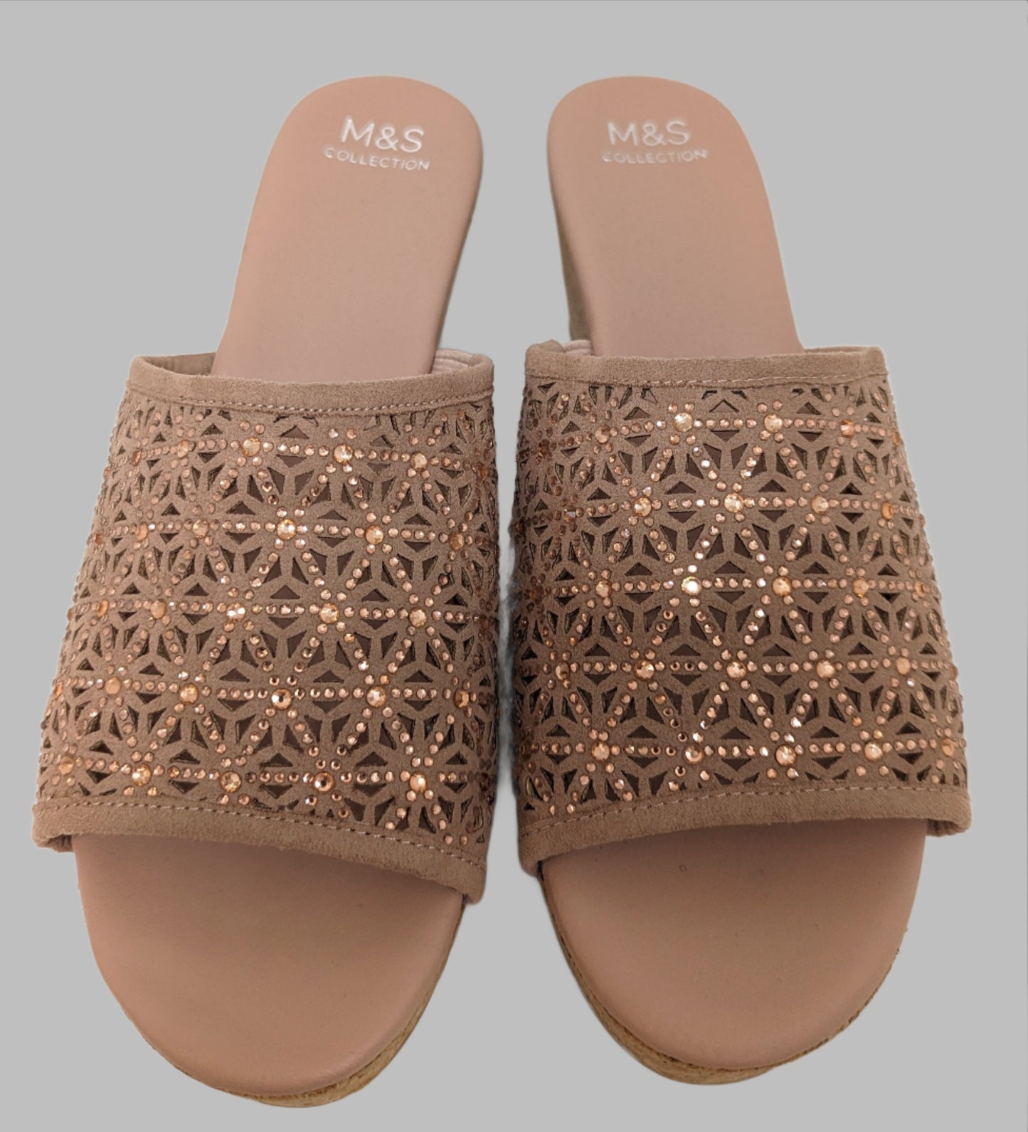 Marks and Spencer - Slip on Sandal - Nude Pink - Size 6 - £10