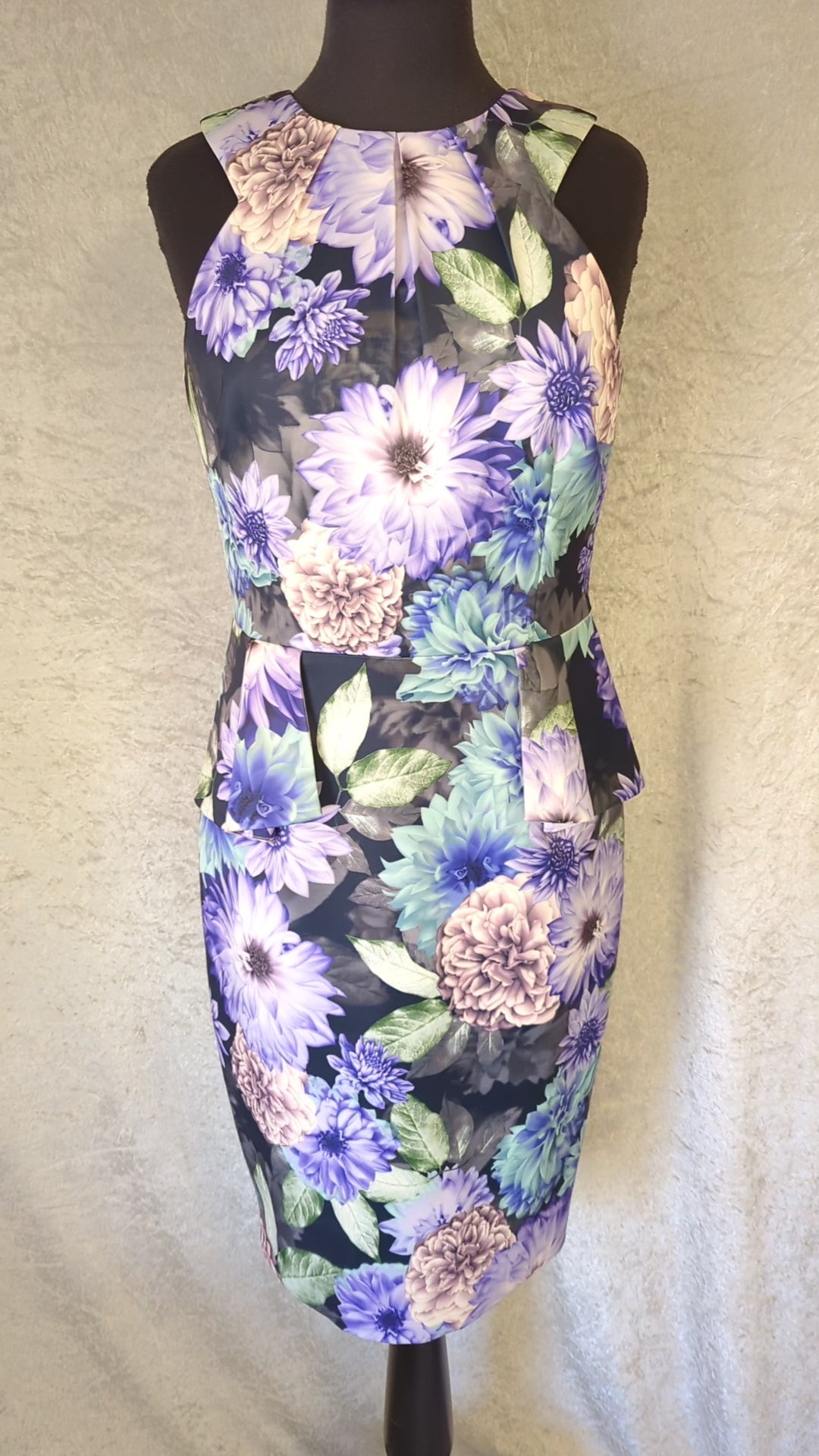 BNWT Coast Dress Size 12 Purple and Mint