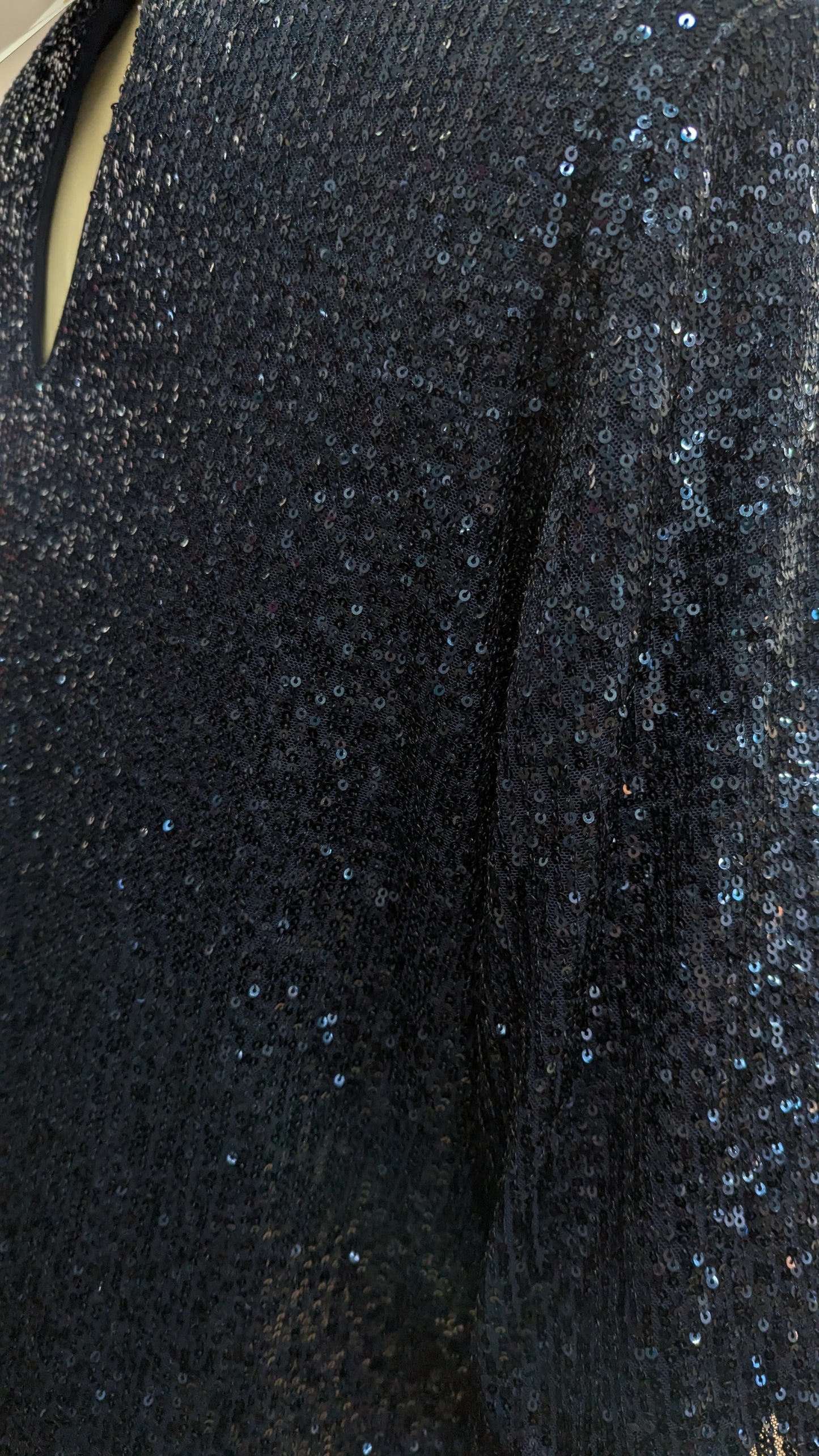 Marks and Spencer Sequin Dress - Size 12 - Navy Blue