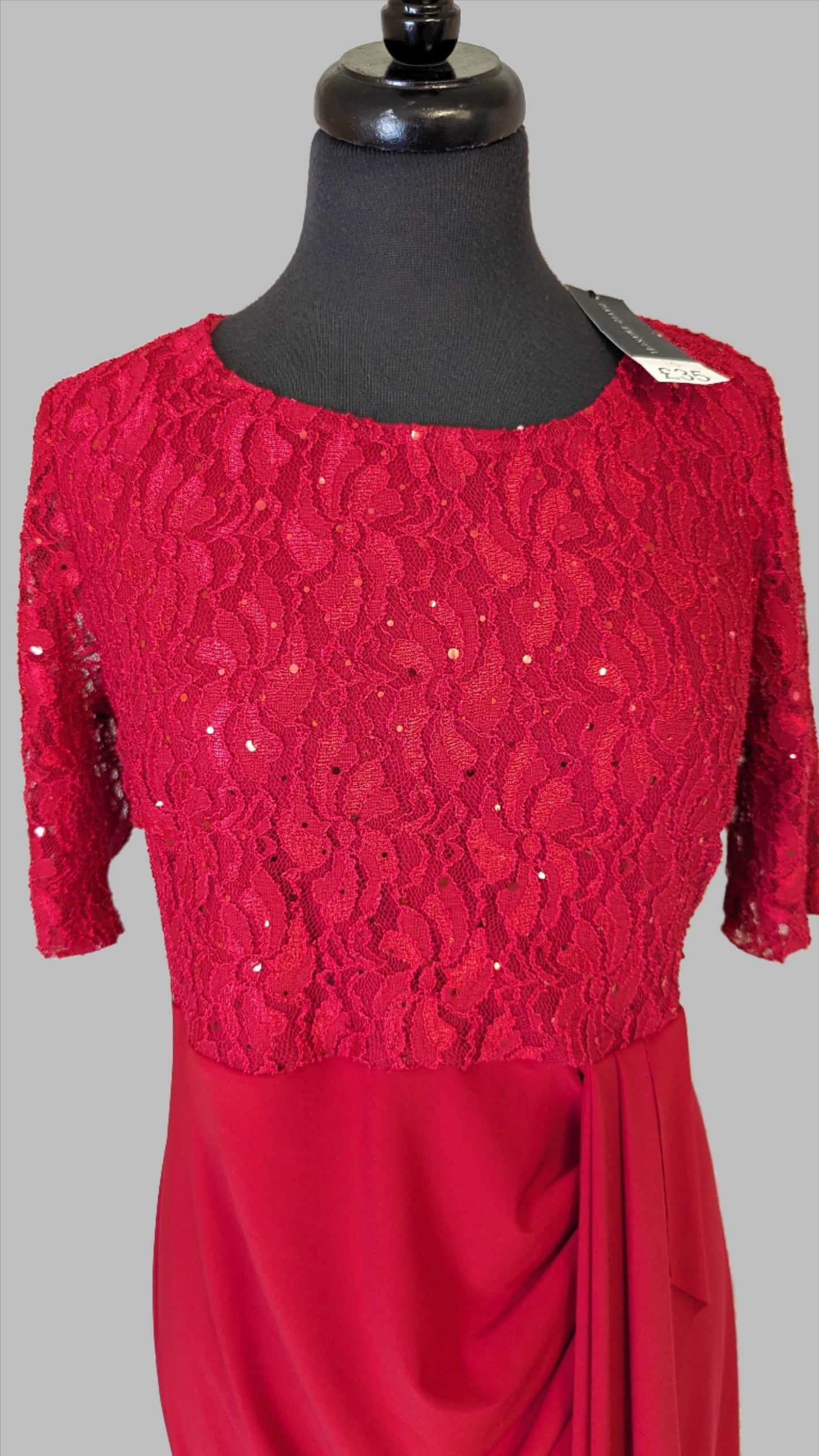 BNWT David Emmanuel Dress - Size 16 - Red