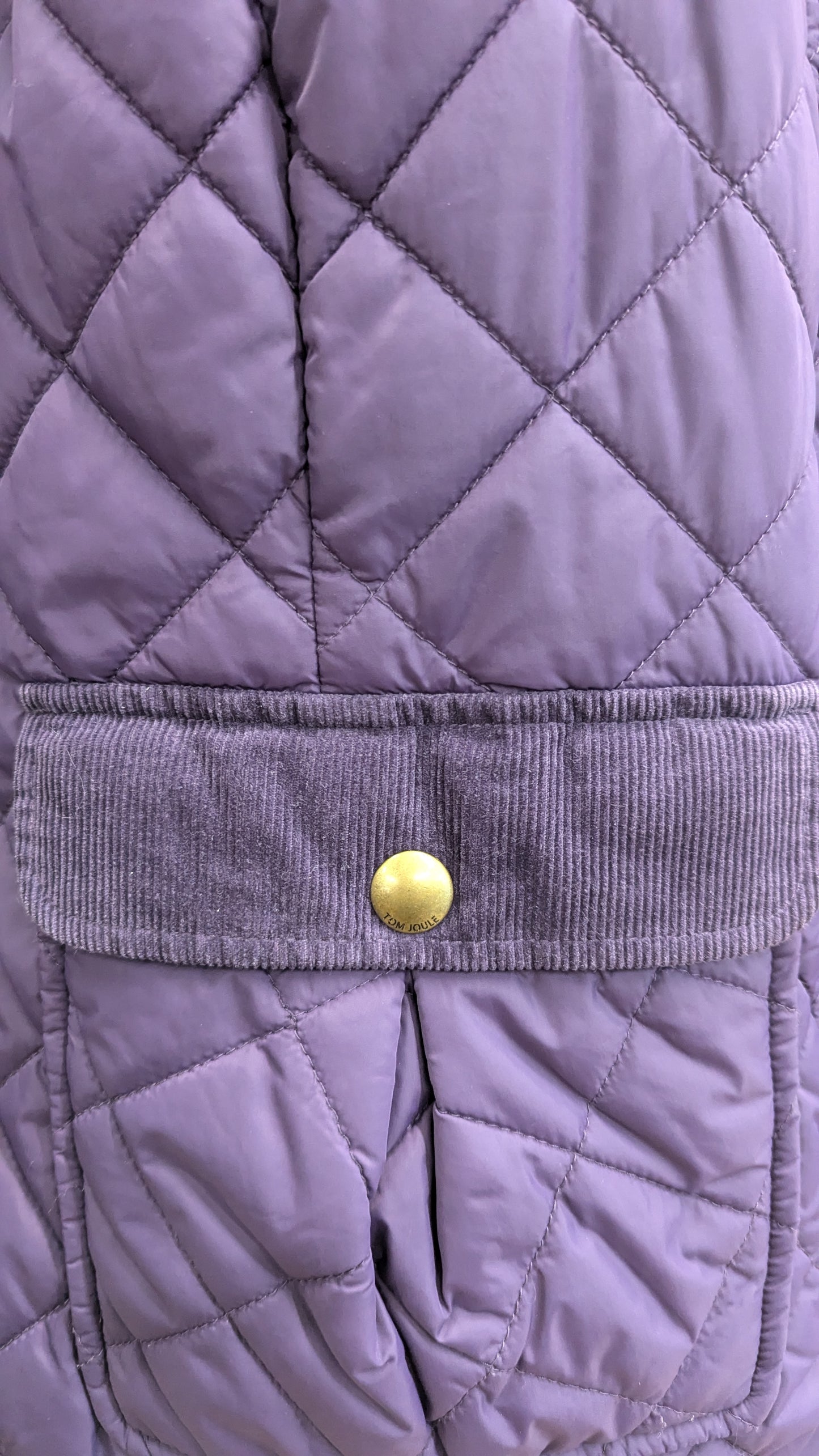 Joules Quilted Gilet- Size 16 - Purple