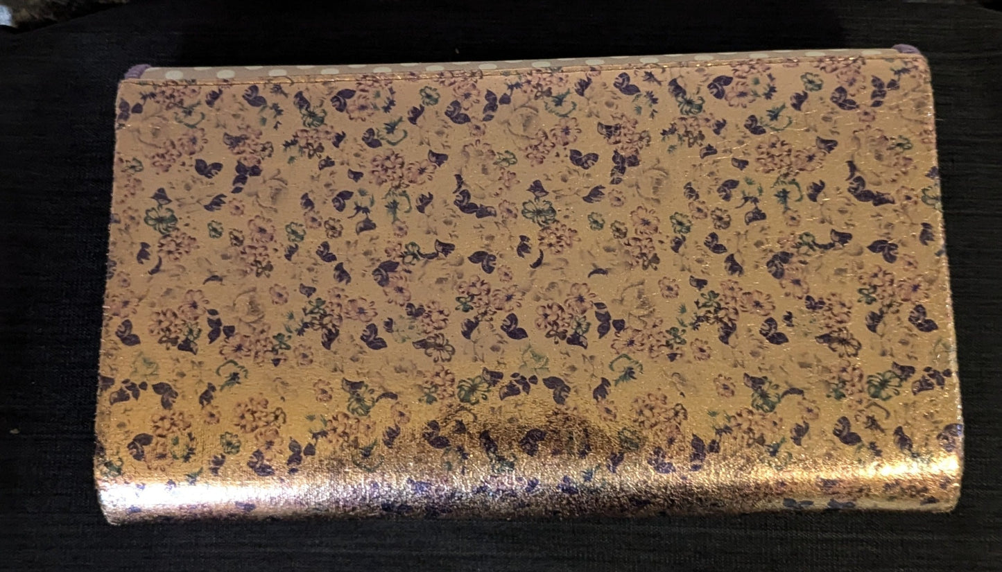 Joe Brown Clutch Bag - Lilac and Gold