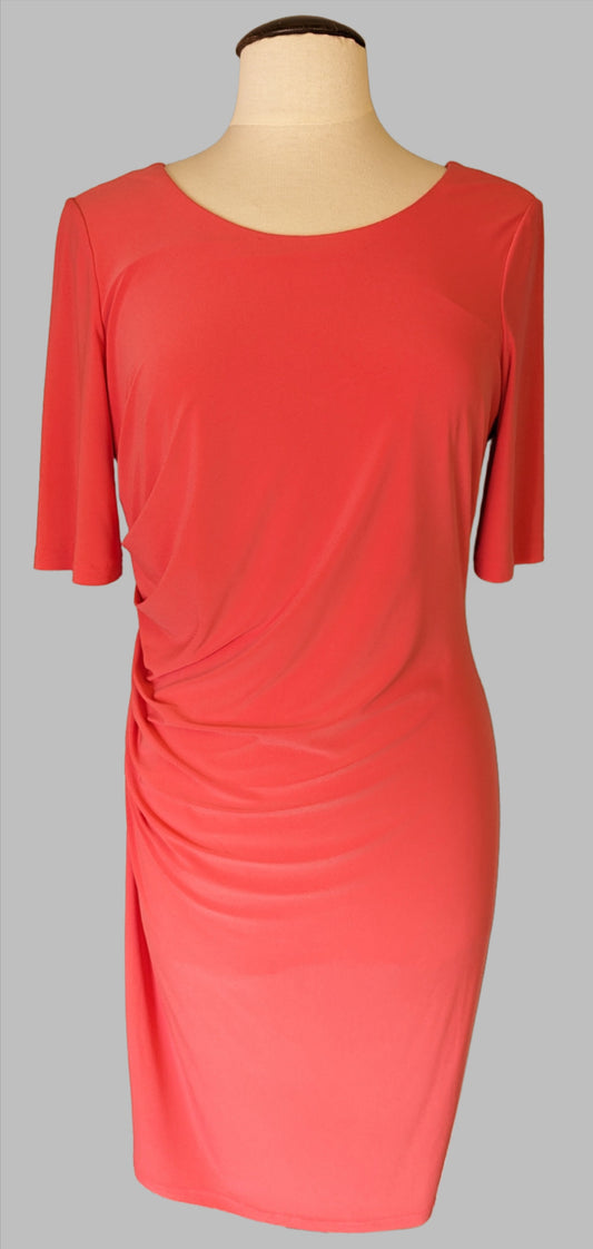 Madeleine Dress - Size 16 - Coral Pink