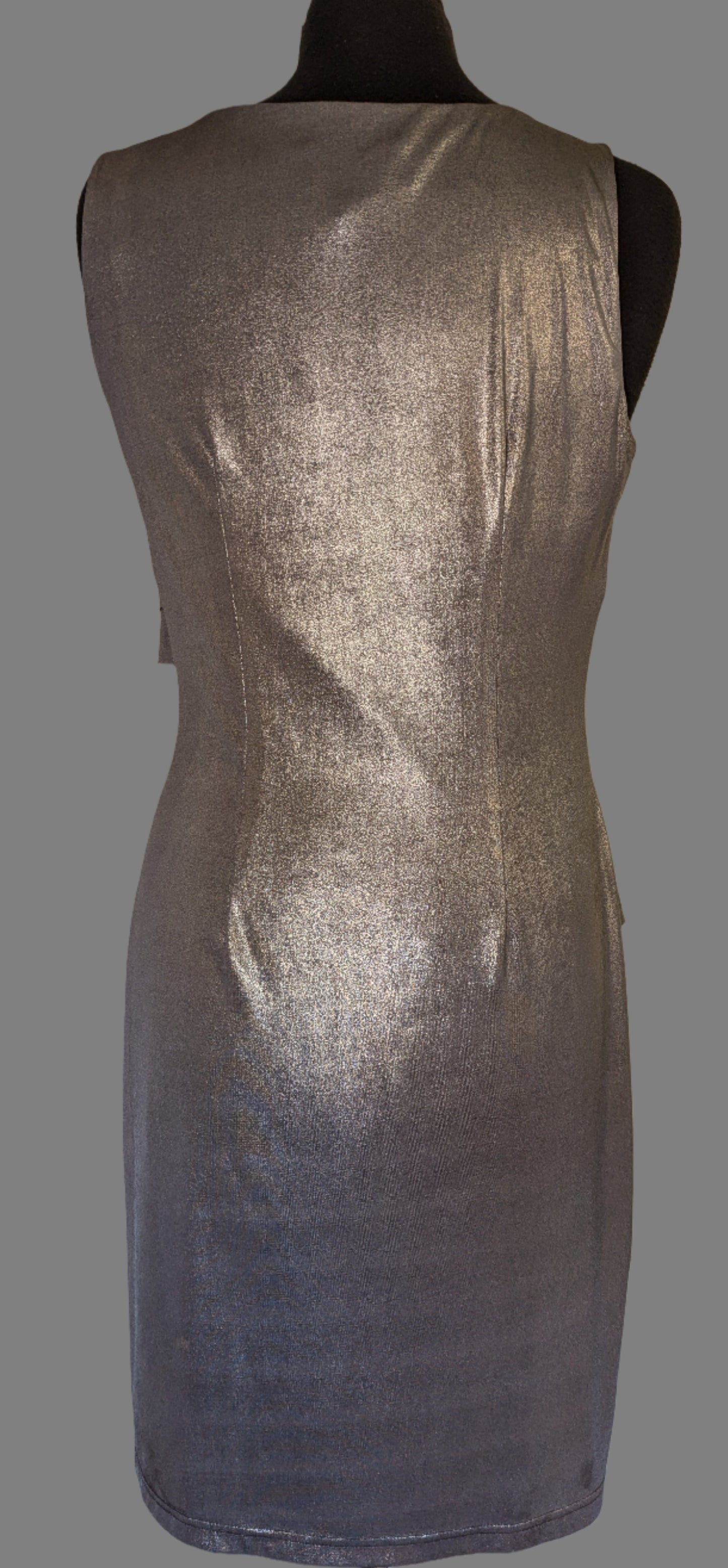 Joseph Ribkoff Dress - Size 10 - Metallic grey