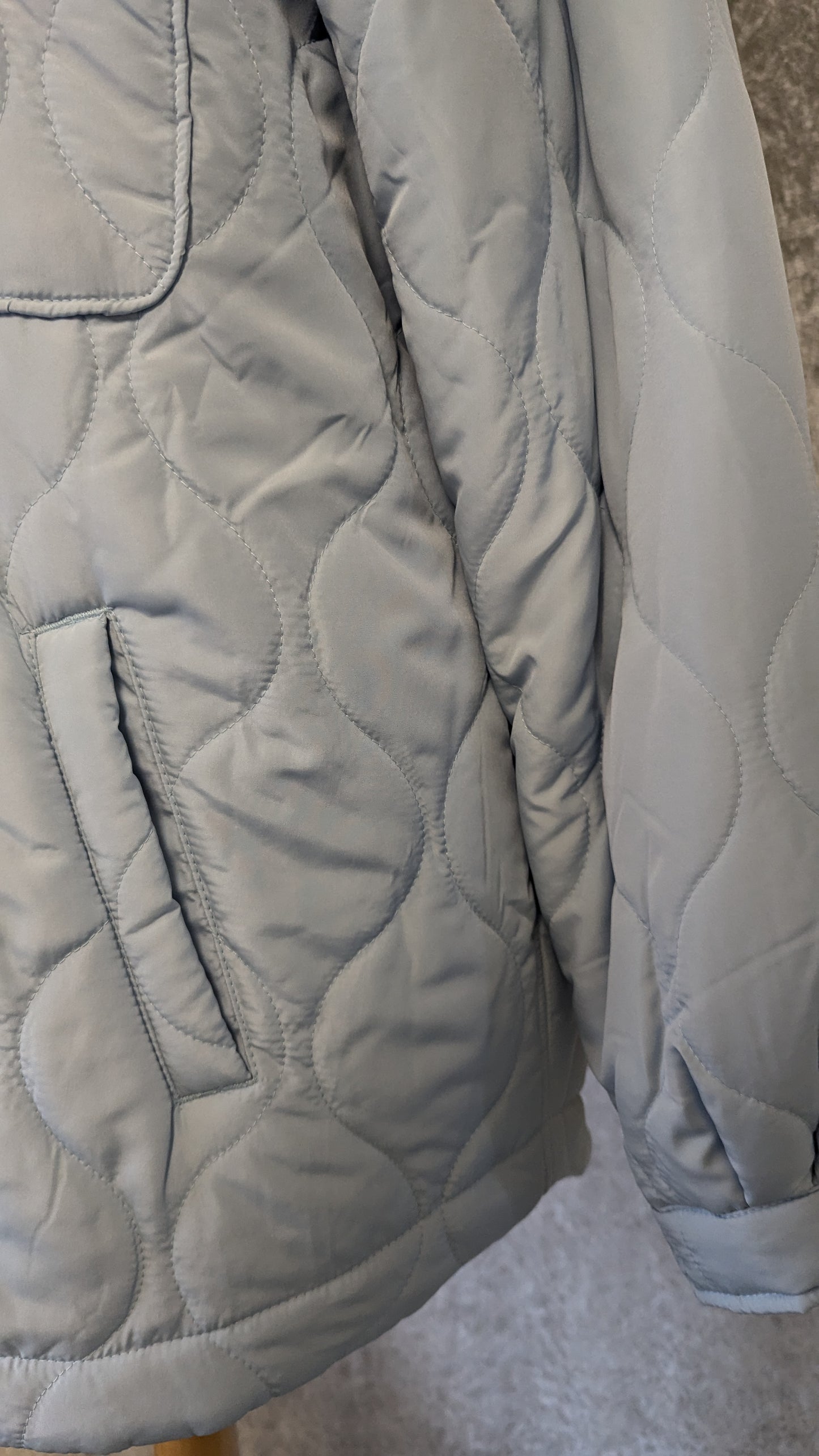 H&M Padded Jacket - Size M - Pale Blue